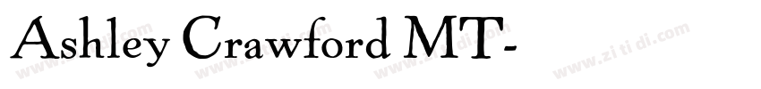 Ashley Crawford MT字体转换